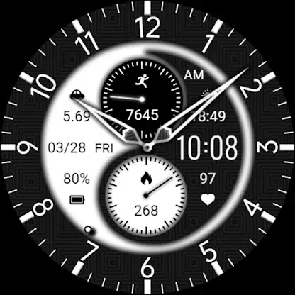 ZKin Watch Half Screen Black screenshot 8