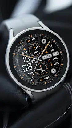Half Screen Orange ZKin Watch screenshot 6