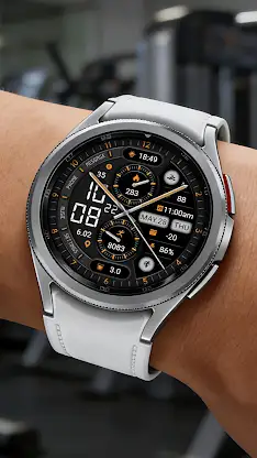 Half Screen Orange ZKin Watch screenshot 7