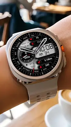 Half Screen Silver ZKin Watch screenshot 1