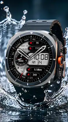 Half Screen Silver ZKin Watch screenshot 2