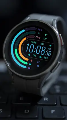 ZKin WatchFace Half Wheel Ring screenshot 6