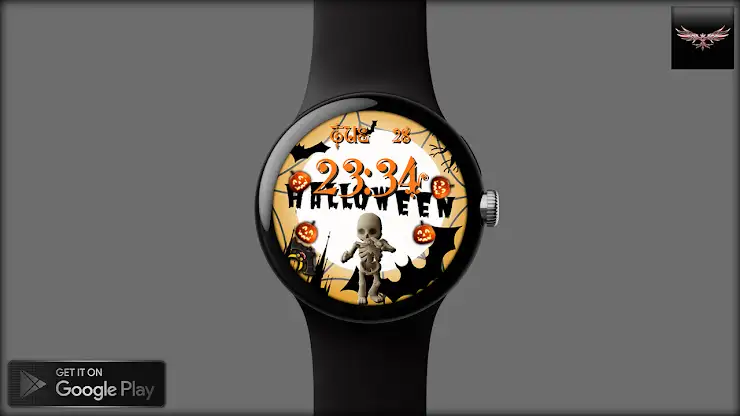 Halloween Scene Watch Face screenshot 1