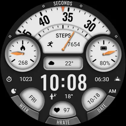 Hollow Black White ZKin Watch screenshot 5