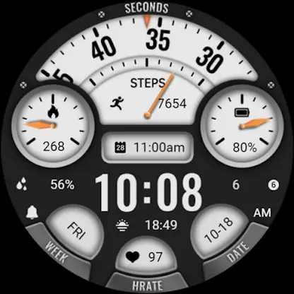 Hollow Black White ZKin Watch screenshot 6