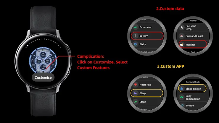 Indigo Quartz For Wear OS screenshot 2
