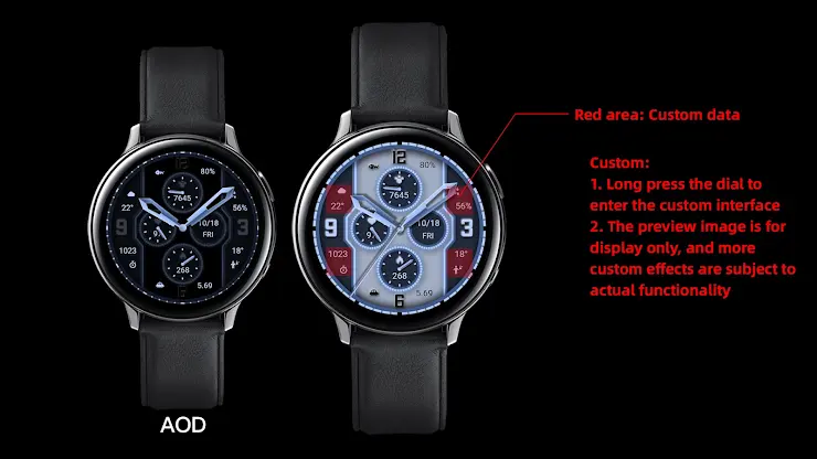 Indigo Quartz For Wear OS screenshot 1