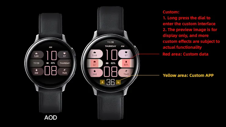 Ink Pink Component For Wear OS screenshot 1