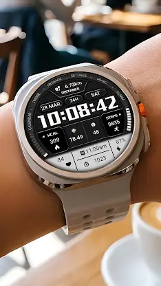 【ZKin】Ink White Text Clock screenshot 1