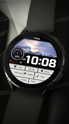 Large Weather LCD ZKin Watch screenshot 6