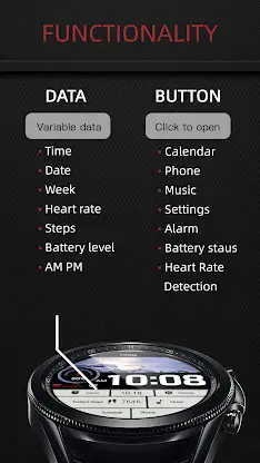 Large Weather LCD ZKin Watch screenshot 2