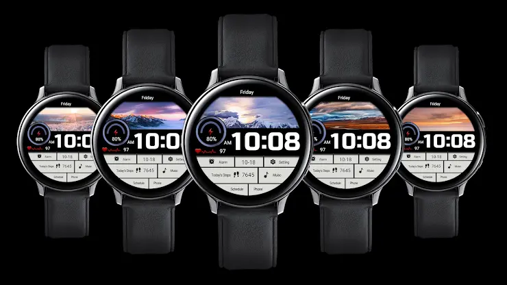 Large Weather LCD ZKin Watch screenshot 1