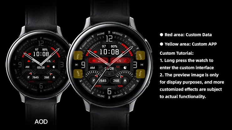 Layering Metal Red ZKin Watch screenshot 4