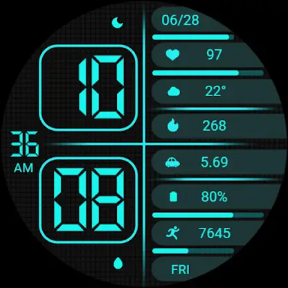 ZKin Watch Face Monochrome LCD screenshot 8