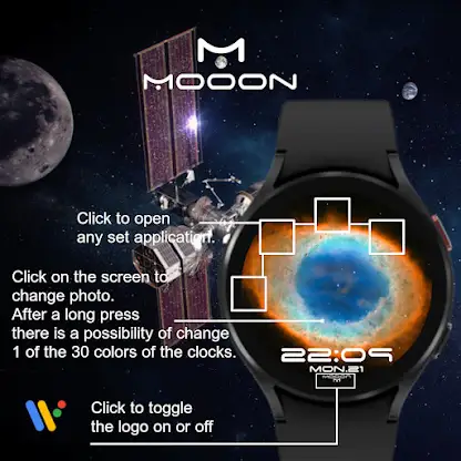 Mooon Digital Watch Face screenshot 4