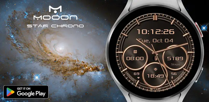 Mooon Star Chrono — Android app banner