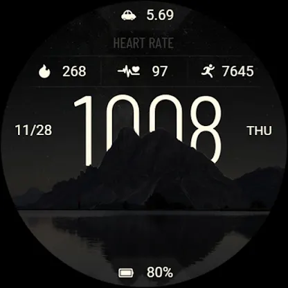 ZKin WatchFace Mountain Shadow screenshot 7