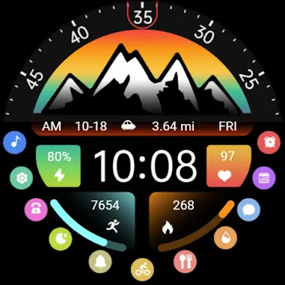 【Animated】Mountain Small Round screenshot 6