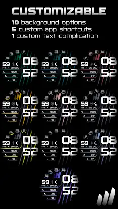 NW BG6 Wear OS Watch Face screenshot 2