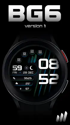 NW BG6 Wear OS Watch Face screenshot 1