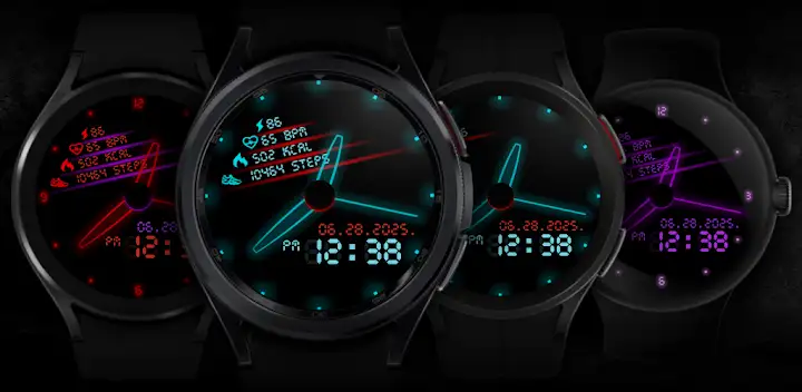 Neon clock — Android app banner