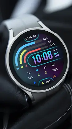 ZKin Watch Face Neon Function screenshot 4