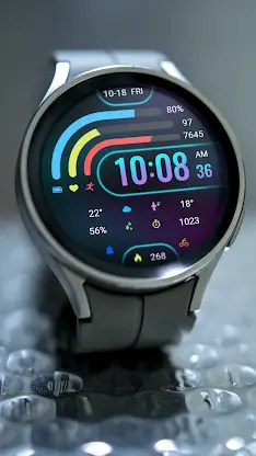 ZKin Watch Face Neon Function screenshot 6