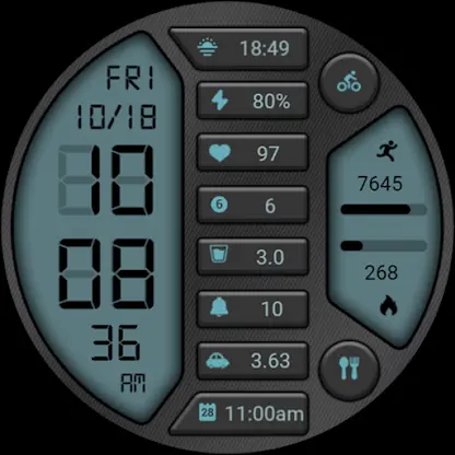Old Blue Button ZKin Watch screenshot 7