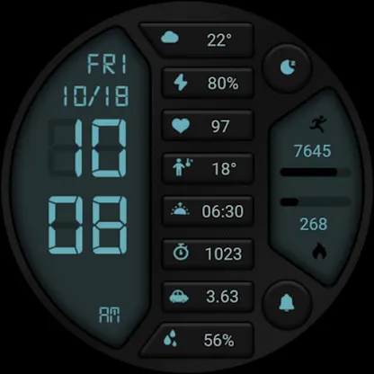 Old Blue Button ZKin Watch screenshot 8