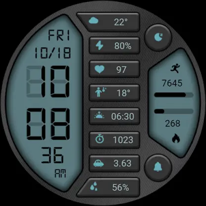 Old Blue Button ZKin Watch screenshot 6