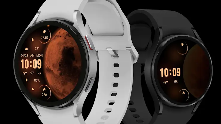 Orange Red Mars ZKin Watch screenshot 1
