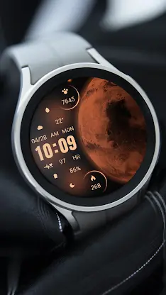 Orange Red Mars ZKin Watch screenshot 2