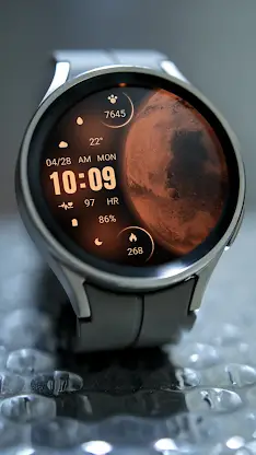 Orange Red Mars ZKin Watch screenshot 4