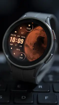 Orange Red Mars ZKin Watch screenshot 5