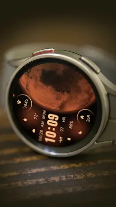 Orange Red Mars ZKin Watch screenshot 3