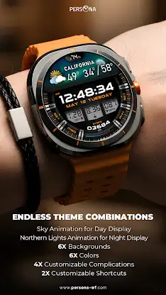 PER6 Digital Watch Face screenshot 2
