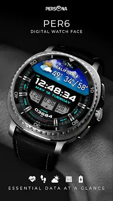 PER6 Digital Watch Face screenshot 1