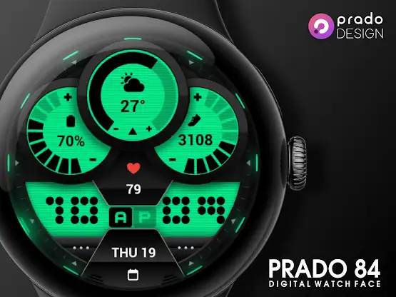 PRADO 84 Digital Watch Face screenshot 8