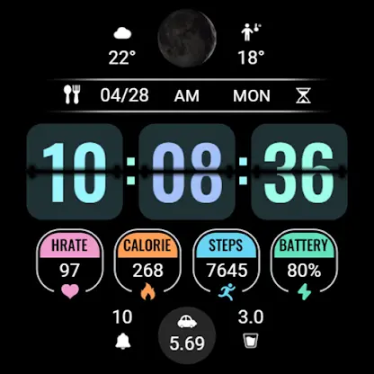 Page Flipping Data ZKin Watch screenshot 6