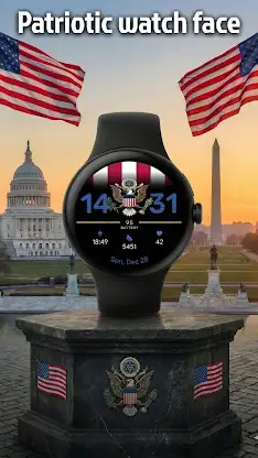 Patriotic watch face screenshot 4
