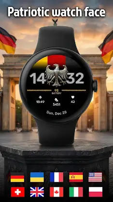 Patriotic watch face screenshot 1