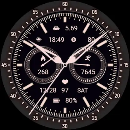 Pink Quartz ZKin Watch Face screenshot 3
