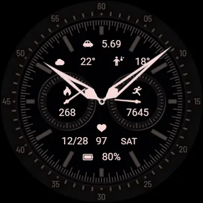 Pink Quartz ZKin Watch Face screenshot 4