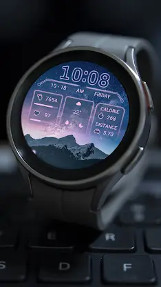Pink Starlight For Wear OS screenshot 8