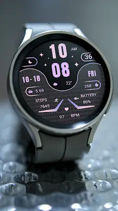 Purple Texture For Wear OS screenshot 6