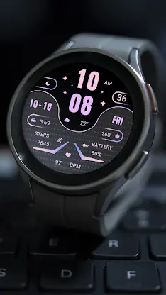 Purple Texture For Wear OS screenshot 8