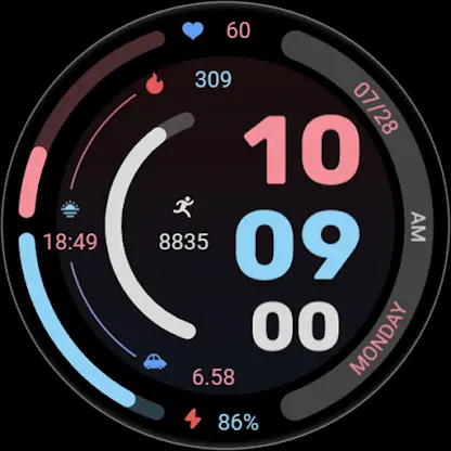 Red Blue Colors For Wear OS screenshot 7