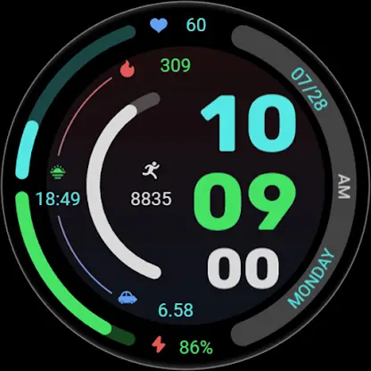 Red Blue Colors For Wear OS screenshot 8