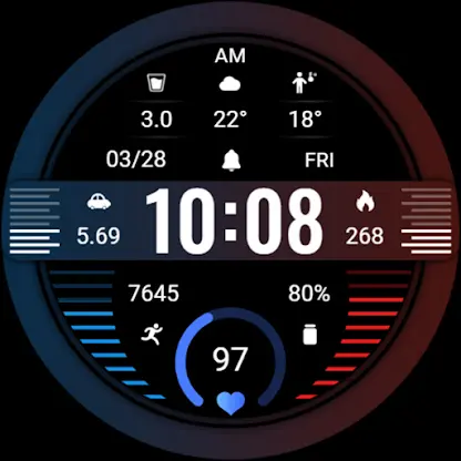 ZKin Watch Red Blue Sports screenshot 7