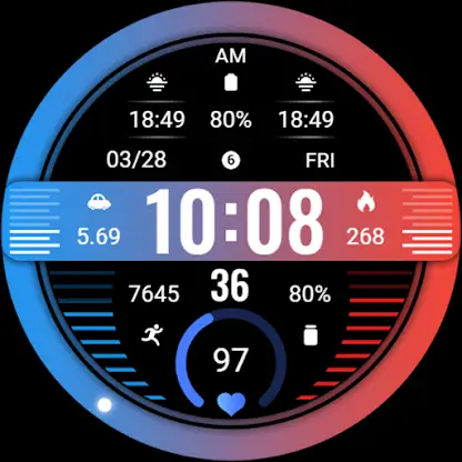 ZKin Watch Red Blue Sports screenshot 8